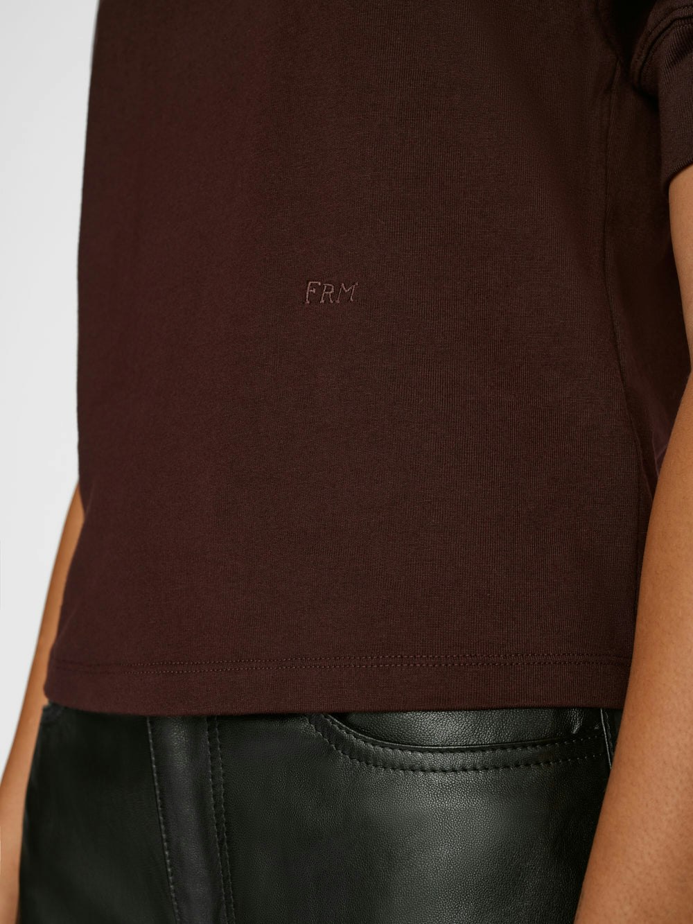 shirt front detail view